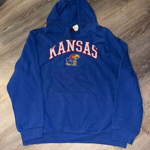 Kansas University Jayhawks vintage Blue Hoodie